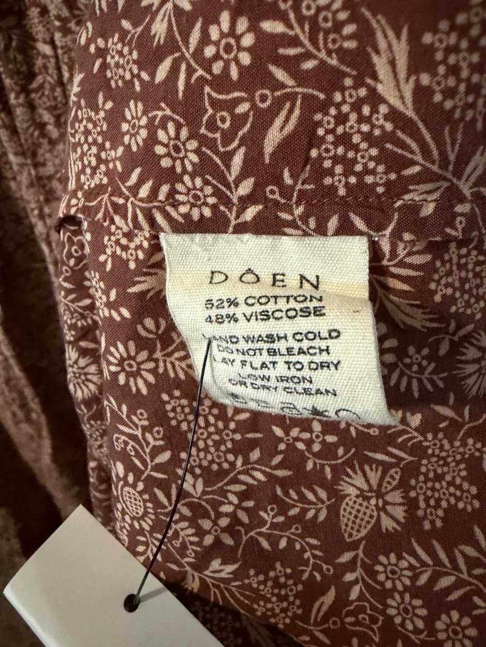 Doen Collette Floral Maxi Dress in Terra Cotta Garden Print - Picture 5 of 5